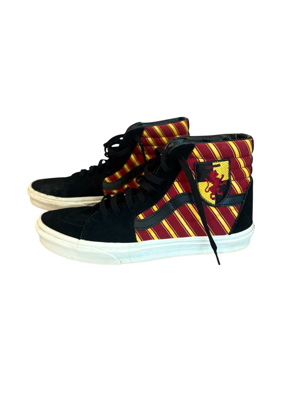 Vans Harry Potter Gryffindor Sk8 Hi High Top Sneakers Black Red Mens Size 10